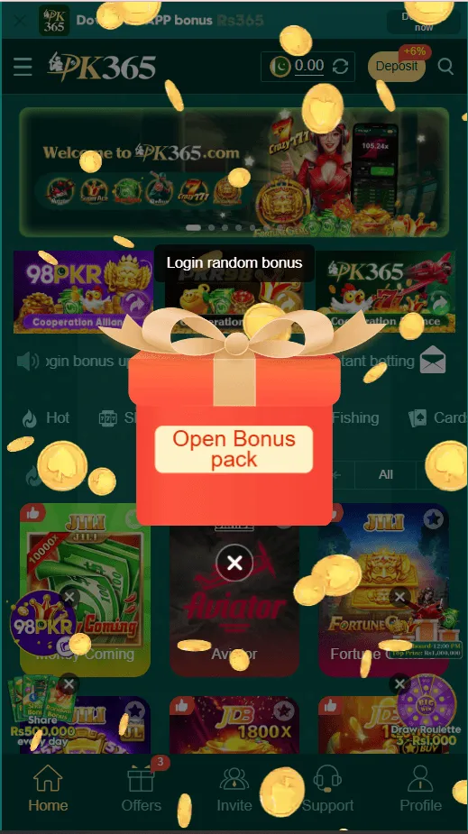 PK365 Open Bonus Box - Unlock exciting rewards
